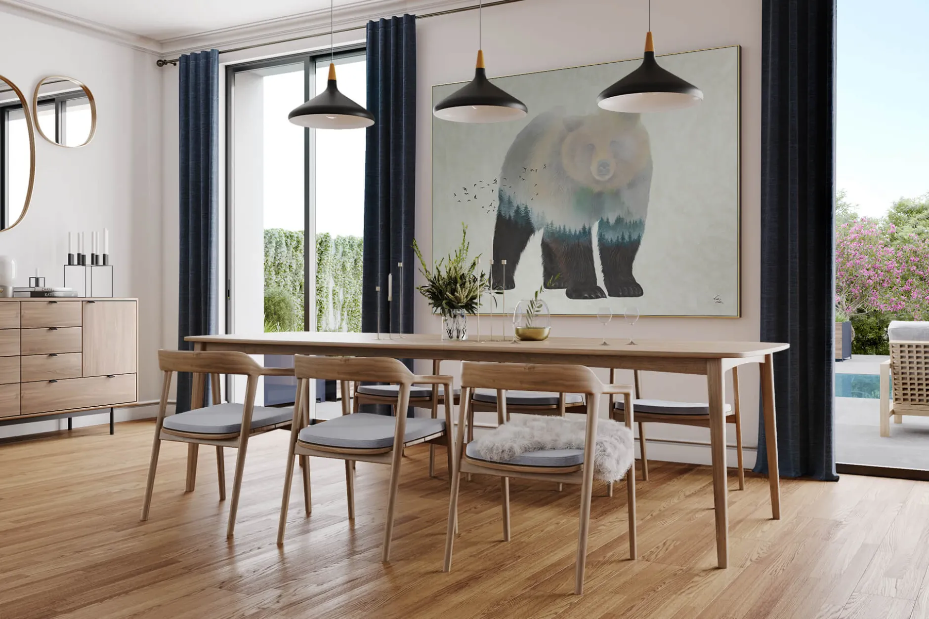 XXL Öl Gemälde 'Bear's Soul' | Handgemaltes Unikat