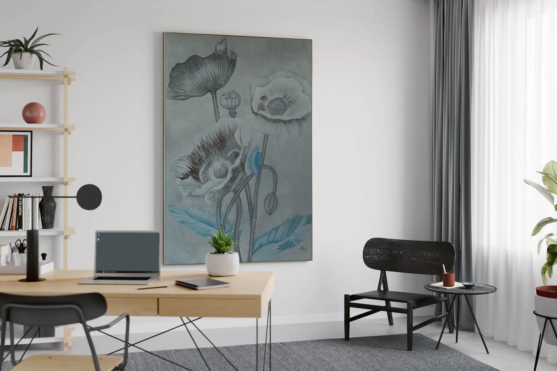 XXL Öl Gemälde 'Beauties in the Snow' | Handgemaltes Unikat