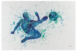 XXL Öl Gemälde 'Beautiful Football Kick' | Handgemaltes Unikat