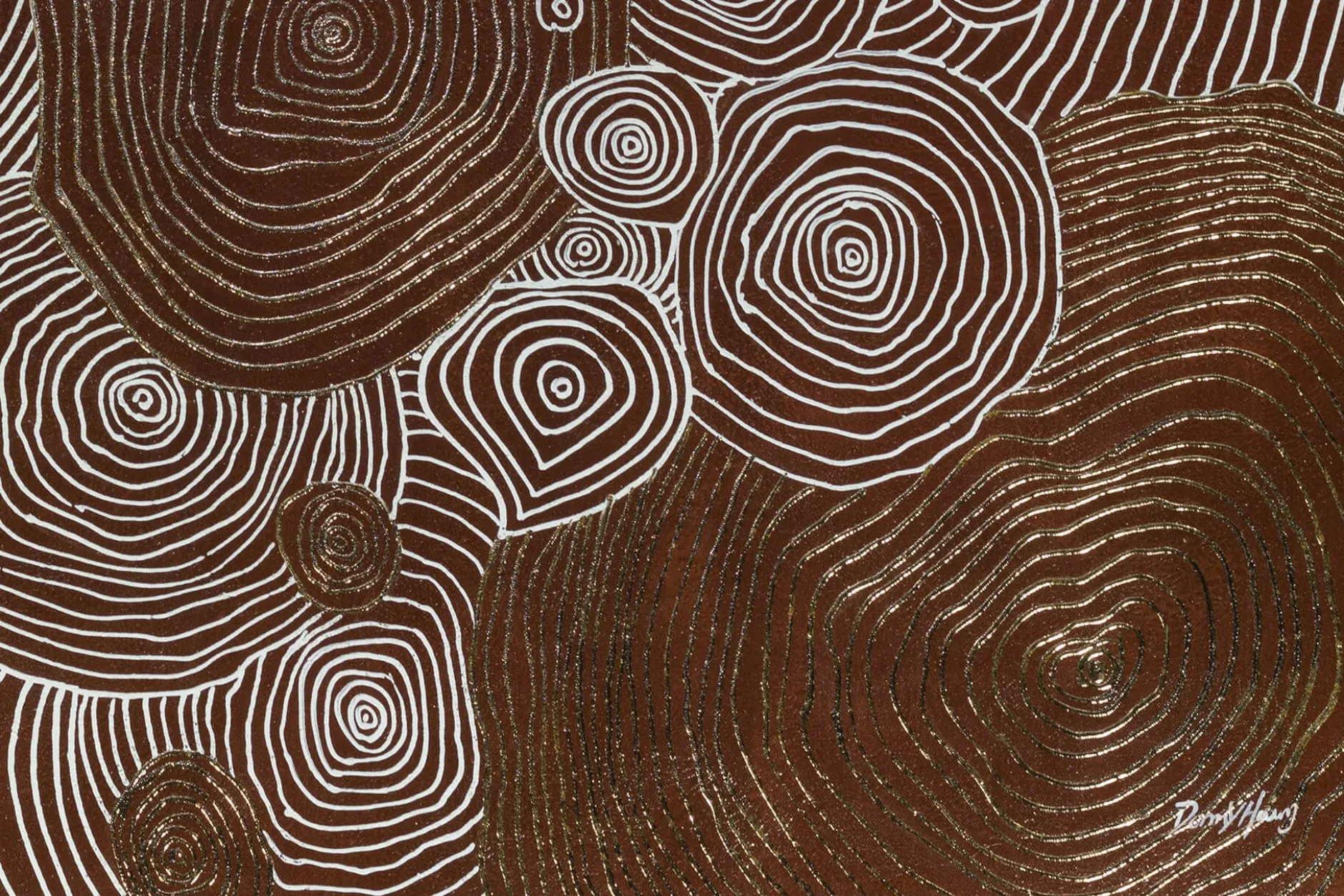 XXL Öl Gemälde 'Beauty of Wood' | Handgemaltes Unikat