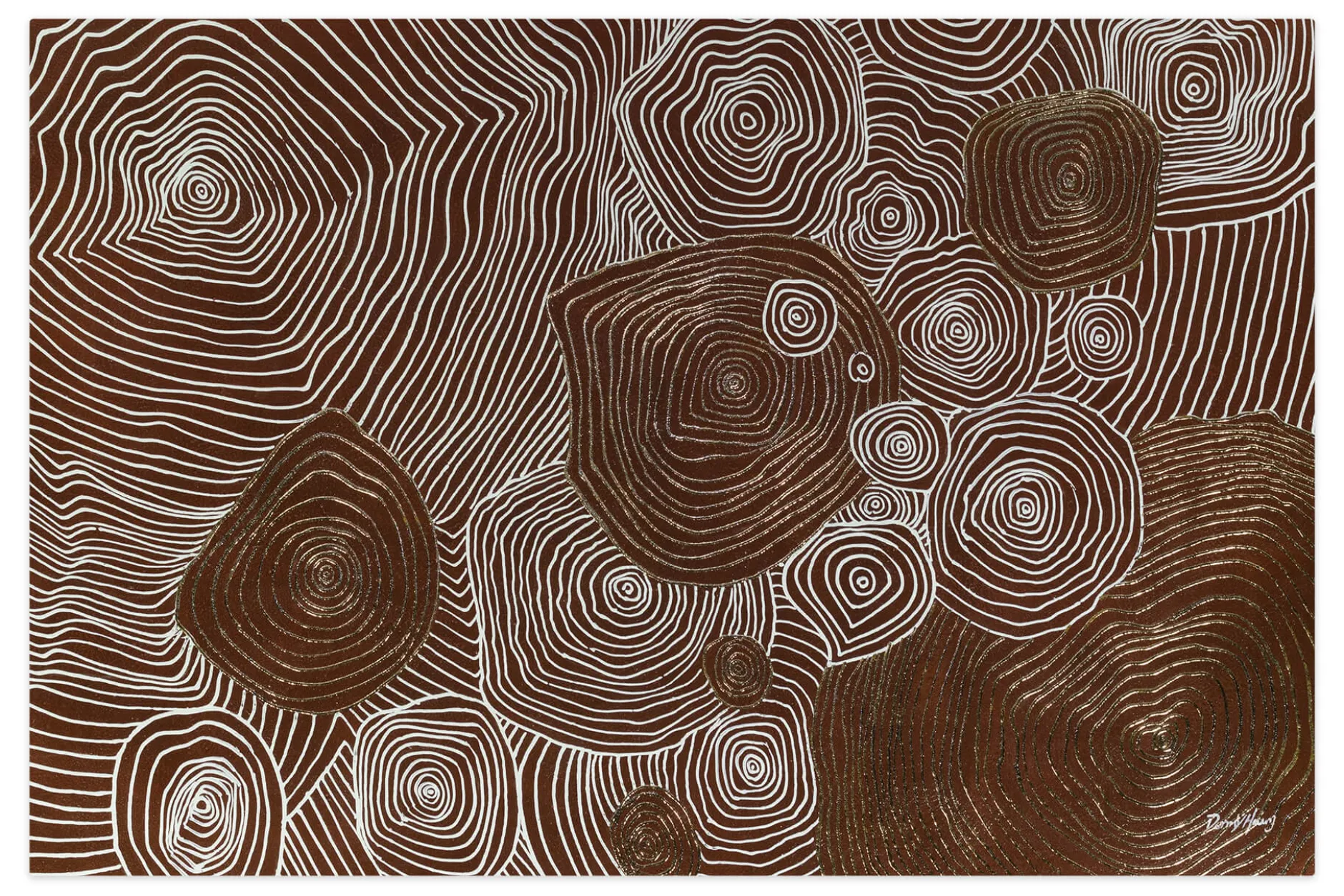XXL Öl Gemälde 'Beauty of Wood' | Handgemaltes Unikat