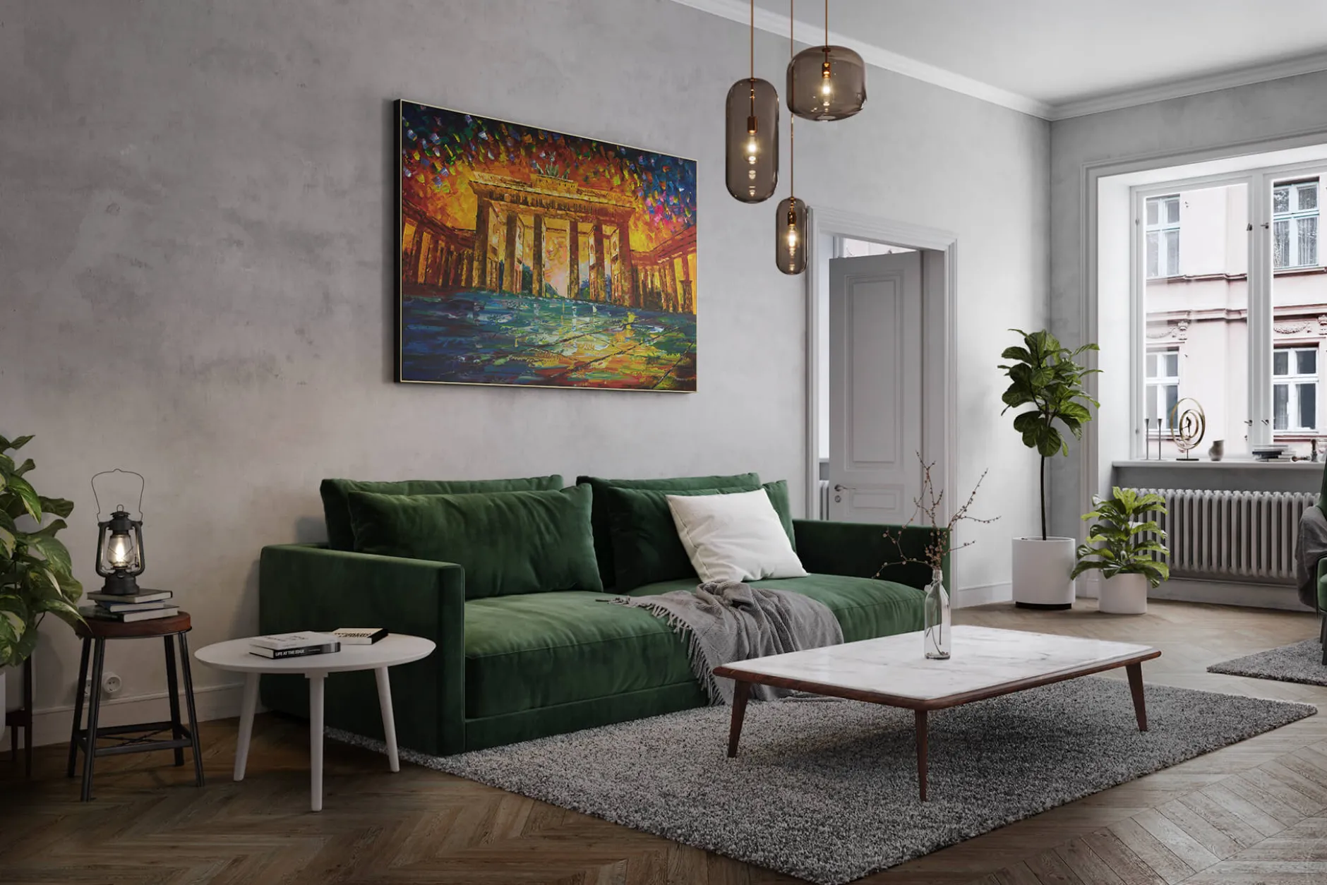 XXL Öl Gemälde 'Berlin Celebration' | Handgemaltes Unikat