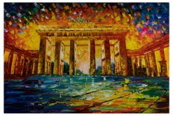 XXL Öl Gemälde 'Berlin Celebration' | Handgemaltes Unikat