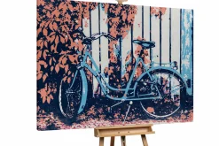 XXL Öl Gemälde 'Bicycle Love' | Handgemaltes Unikat