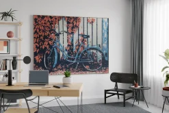 XXL Öl Gemälde 'Bicycle Love' | Handgemaltes Unikat