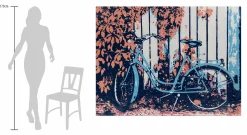 XXL Öl Gemälde 'Bicycle Love' | Handgemaltes Unikat