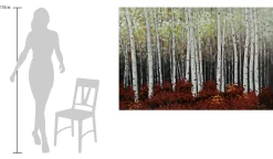 XXL Öl Gemälde 'Birch Grove' | Handgemaltes Unikat