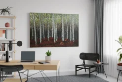 XXL Öl Gemälde 'Birch Grove' | Handgemaltes Unikat