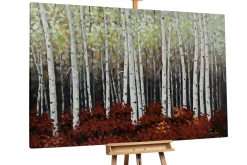 XXL Öl Gemälde 'Birch Grove' | Handgemaltes Unikat