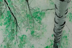 XXL Öl Gemälde 'Birch Tree Canopy' | Handgemaltes Unikat