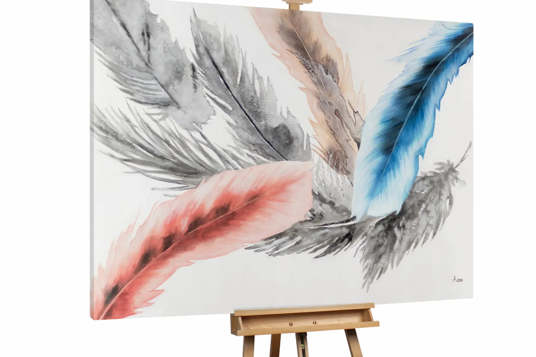 XXL Öl Gemälde 'Birds of a Feather' | Handgemaltes Unikat