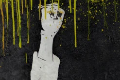 XXL Öl Gemälde 'Black Rhapsody' | Handgemaltes Unikat