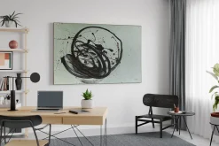 XXL Öl Gemälde 'Black Twister' | Handgemaltes Unikat