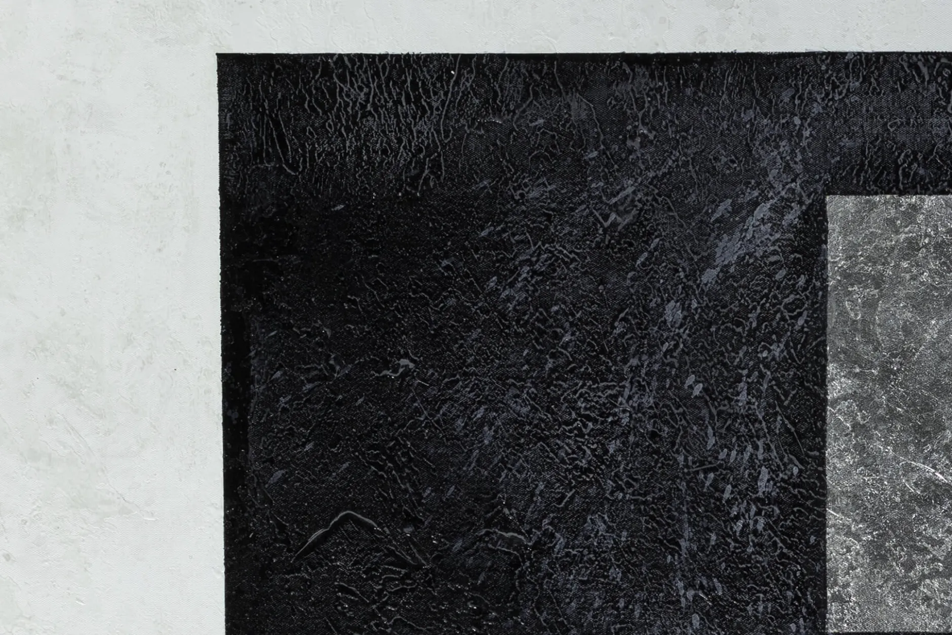 XXL Öl Gemälde 'Black-White Harmony' | Handgemaltes Unikat