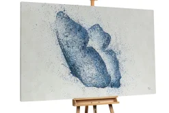 XXL Öl Gemälde 'Blauer Schmetterling' | Handgemaltes Unikat