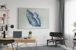 XXL Öl Gemälde 'Blauer Schmetterling' | Handgemaltes Unikat