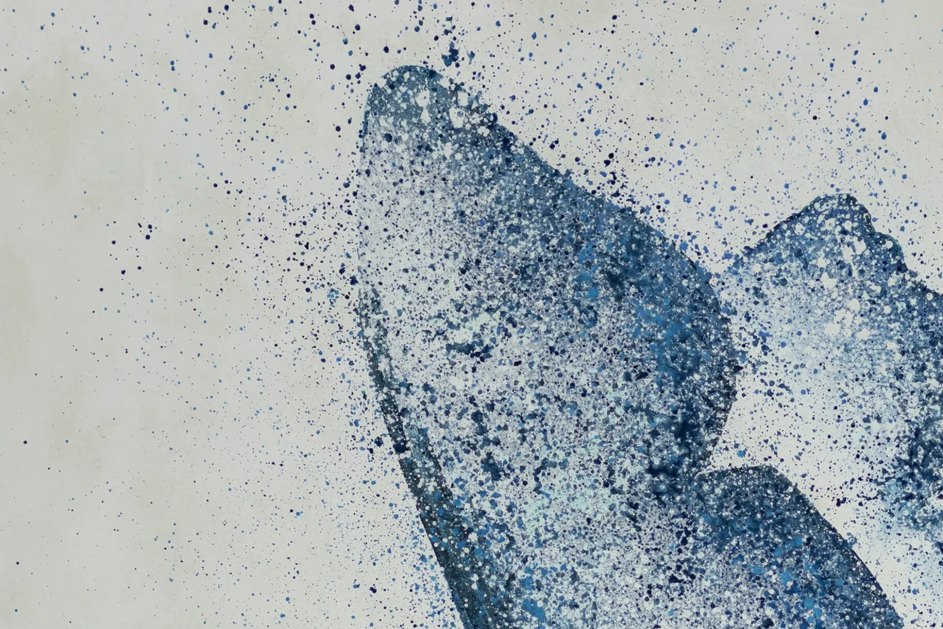 XXL Öl Gemälde 'Blauer Schmetterling' | Handgemaltes Unikat