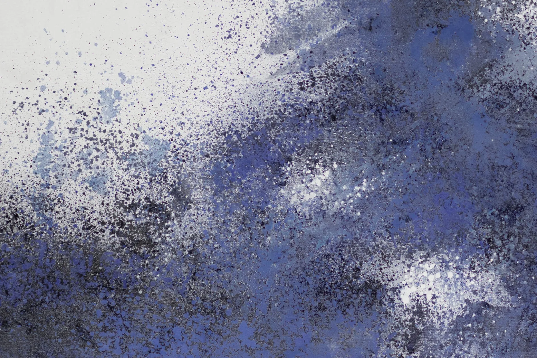 XXL Öl Gemälde 'Blauer Wellenritt' | Handgemaltes Unikat