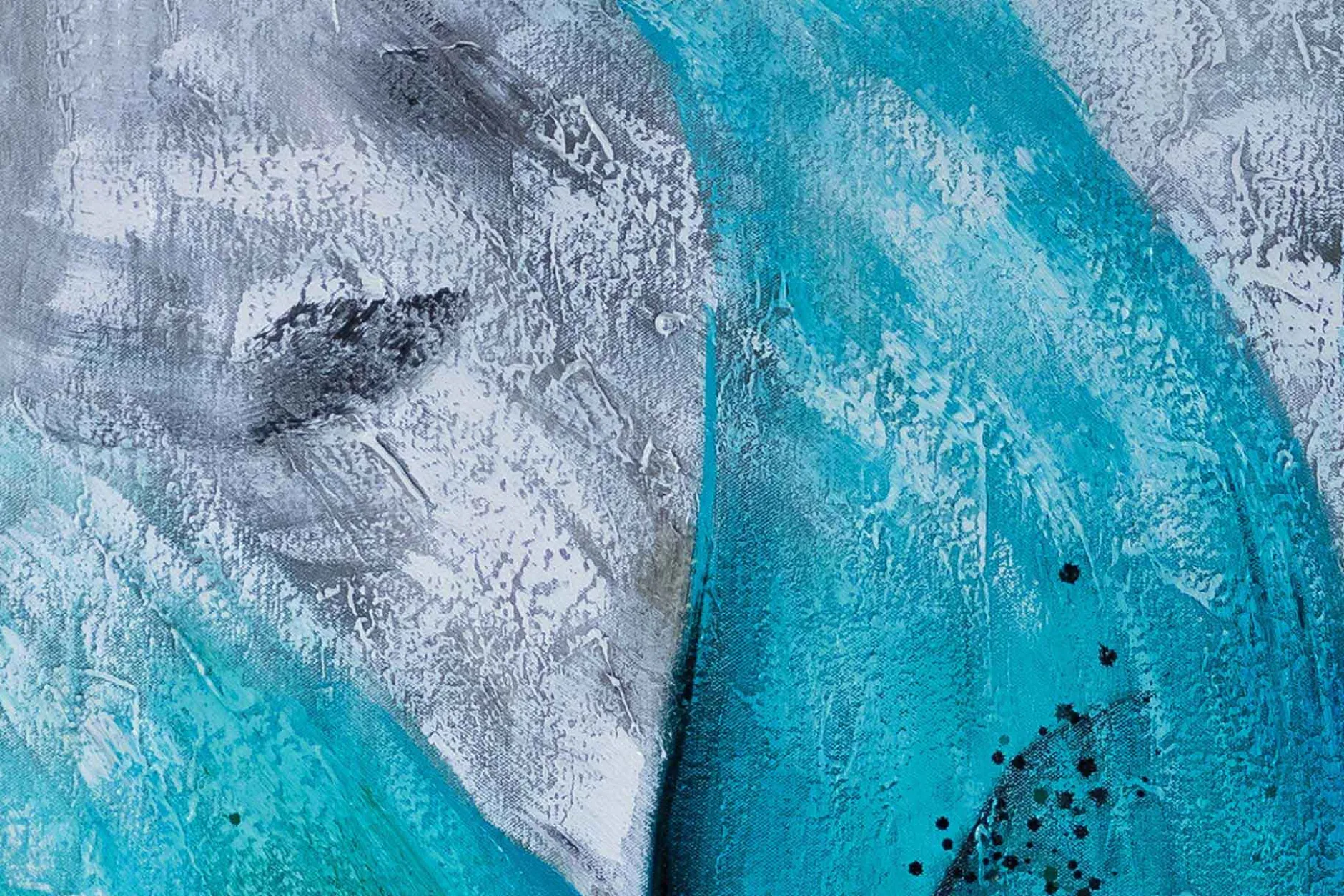 XXL Öl Gemälde 'Blaues Erwachen' | Handgemaltes Unikat