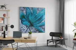 XXL Öl Gemälde 'Blaues Erwachen' | Handgemaltes Unikat