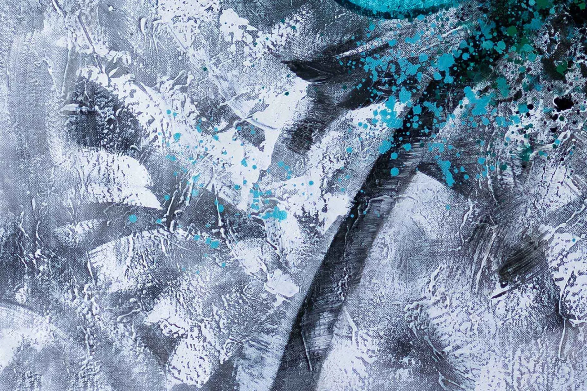 XXL Öl Gemälde 'Blaues Erwachen' | Handgemaltes Unikat