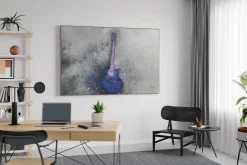 XXL Öl Gemälde 'Blaues Gitarrensolo' | Handgemaltes Unikat