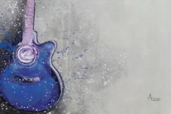 XXL Öl Gemälde 'Blaues Gitarrensolo' | Handgemaltes Unikat