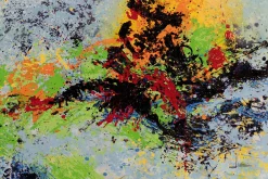 XXL Öl Gemälde 'Blaze in Colour' | Handgemaltes Unikat