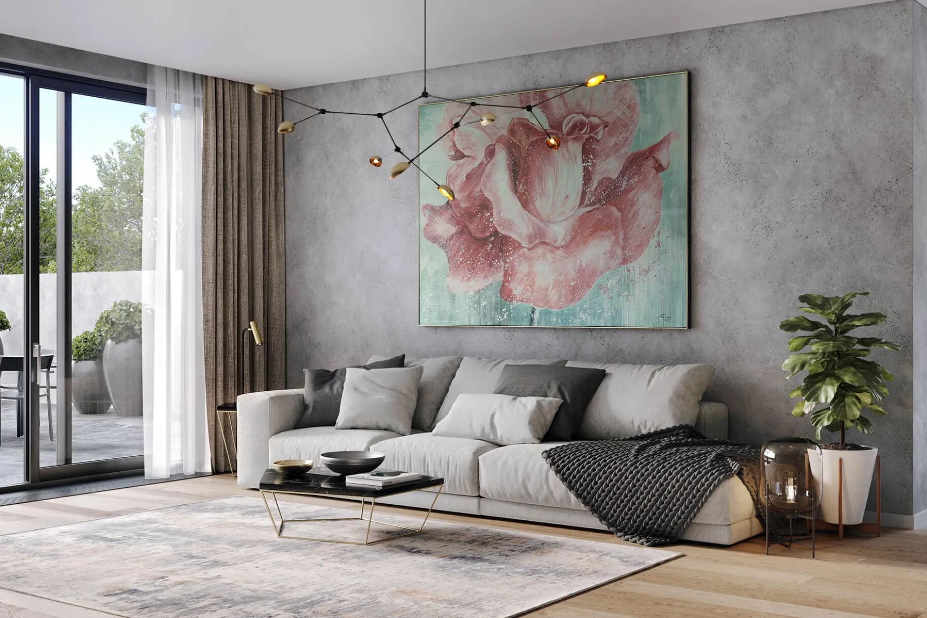 XXL Öl Gemälde 'Blossoming Beauty' | Handgemaltes Unikat
