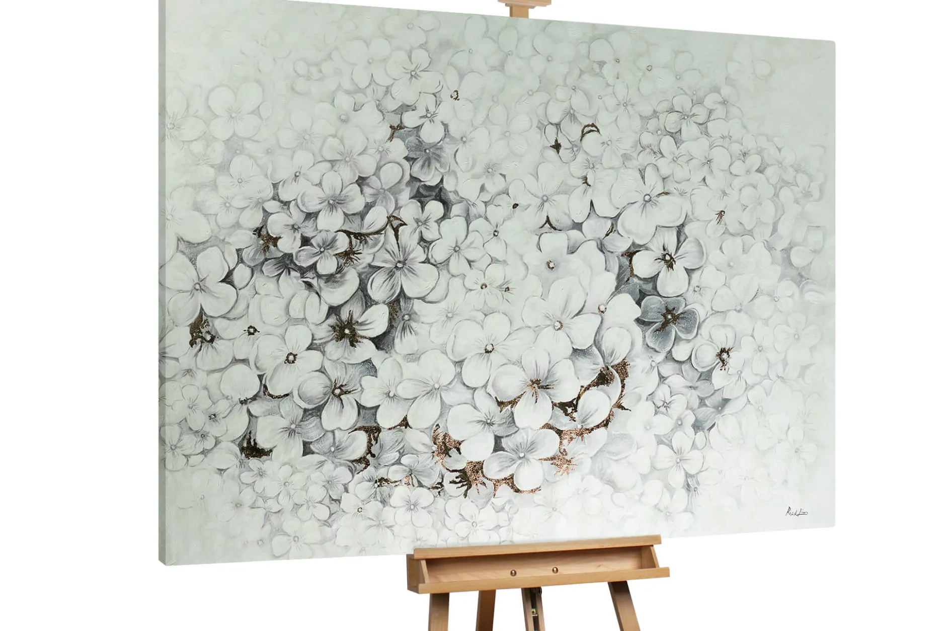 XXL Öl Gemälde 'Blossoming Ensemble' | Handgemaltes Unikat