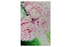 XXL Öl Gemälde 'Blossoming Rosebud' | Handgemaltes Unikat