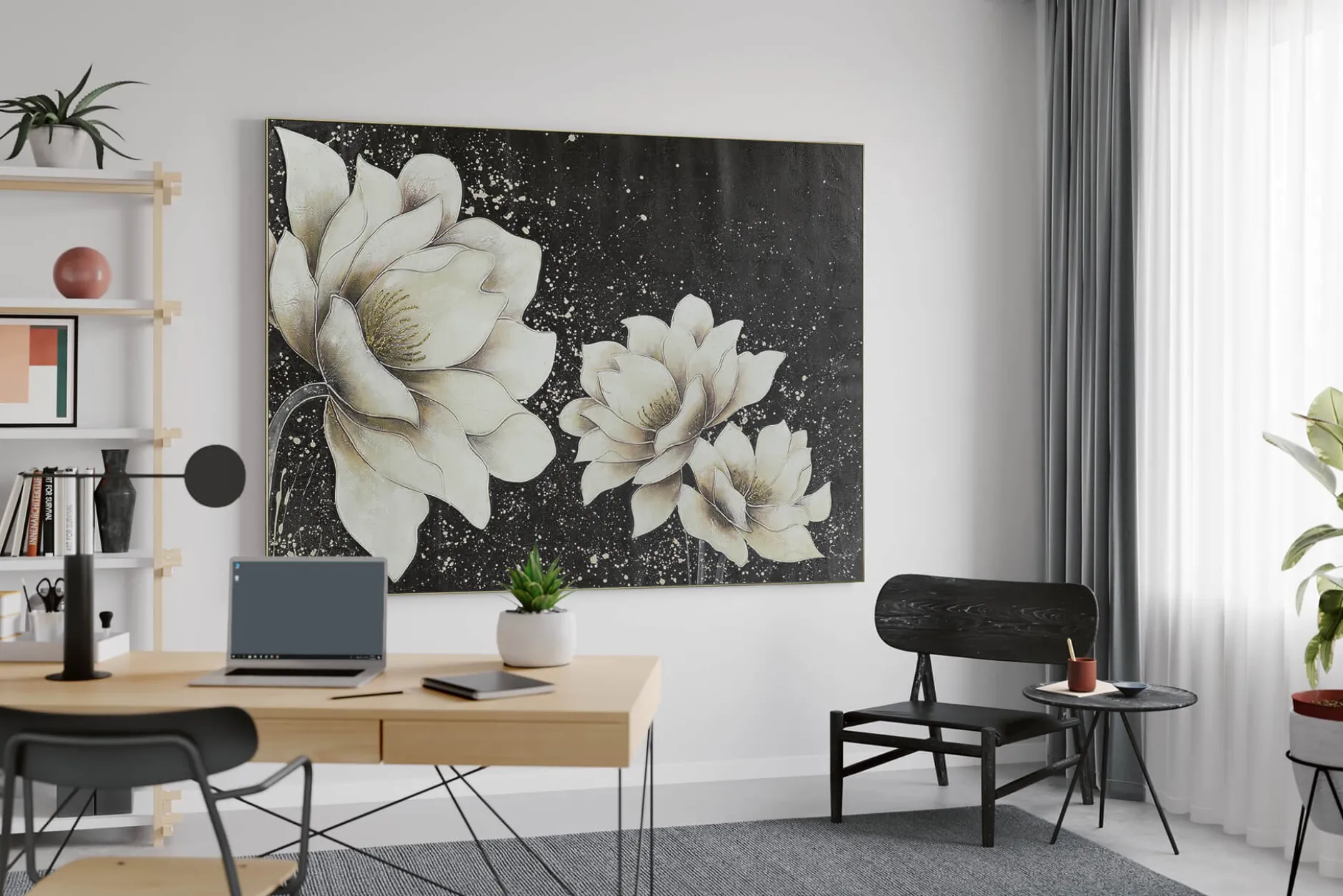 XXL Öl Gemälde 'Blüten der Venus' | Handgemaltes Unikat