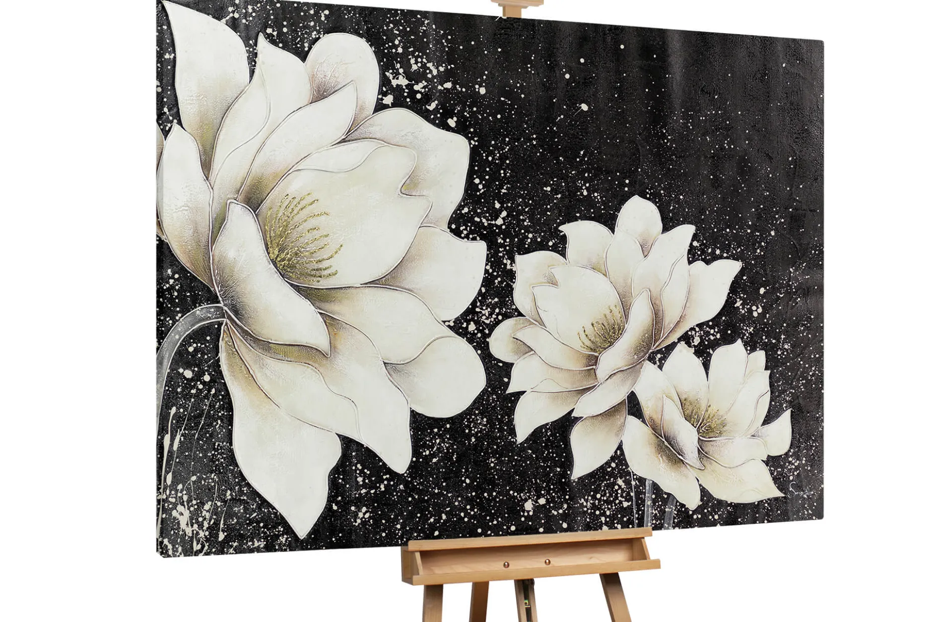XXL Öl Gemälde 'Blüten der Venus' | Handgemaltes Unikat