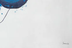 XXL Öl Gemälde 'Blue Algae' | Handgemaltes Unikat
