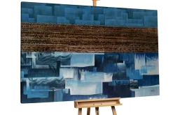 XXL Öl Gemälde 'Blue Beauty' | Handgemaltes Unikat