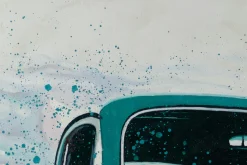 XXL Öl Gemälde 'Blue Beetle' | Handgemaltes Unikat