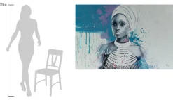 XXL Öl Gemälde 'Blue Contemplation' | Handgemaltes Unikat