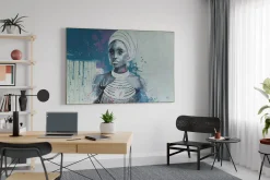 XXL Öl Gemälde 'Blue Contemplation' | Handgemaltes Unikat