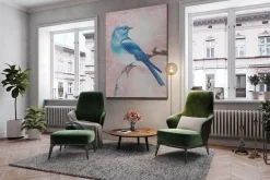 XXL Öl Gemälde 'Blue Fairytale' | Handgemaltes Unikat
