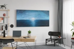 XXL Öl Gemälde 'Blue Horizon' | Handgemaltes Unikat