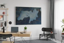 XXL Öl Gemälde 'Blue Infinity' | Handgemaltes Unikat
