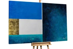 XXL Öl Gemälde 'Blue is Still Blue' | Handgemaltes Unikat