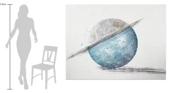 XXL Öl Gemälde 'Blue Moon' | Handgemaltes Unikat