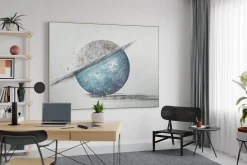 XXL Öl Gemälde 'Blue Moon' | Handgemaltes Unikat