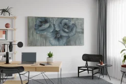 XXL Öl Gemälde 'Blue Posy' | Handgemaltes Unikat