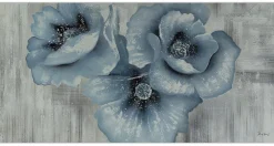 XXL Öl Gemälde 'Blue Posy' | Handgemaltes Unikat