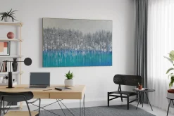 XXL Öl Gemälde 'Blue Reflection' | Handgemaltes Unikat