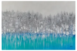 XXL Öl Gemälde 'Blue Reflection' | Handgemaltes Unikat