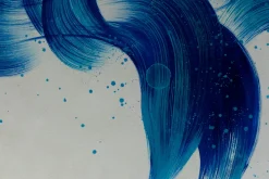 XXL Öl Gemälde 'Blue Rising' | Handgemaltes Unikat