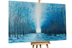 XXL Öl Gemälde 'Blue Twilight' | Handgemaltes Unikat
